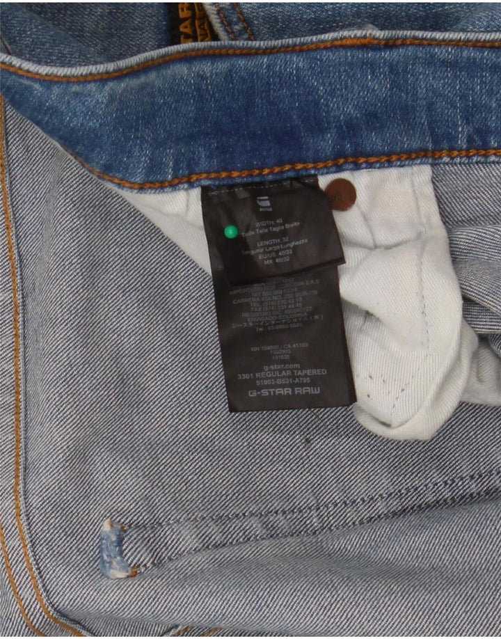 G-Star Herre 3301 Slim Jeans W40 L32 Blå