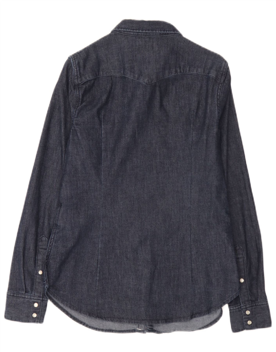 Levi's skræddersyet denimskjorte til kvinder, UK 14 Medium marineblå bomuld