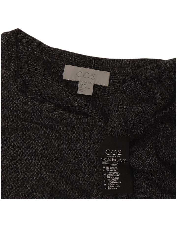Cos Herre T-shirt Top Medium Grey Flecked Bomuld