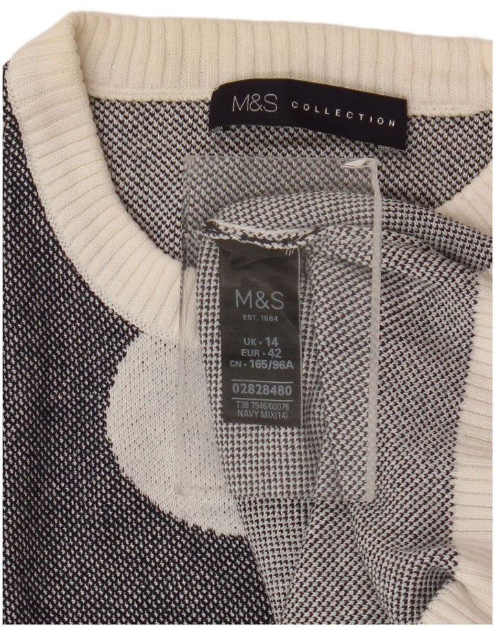 Marks & Spencer Dame sweater med rund hals DK 14 Medium Navy Blue