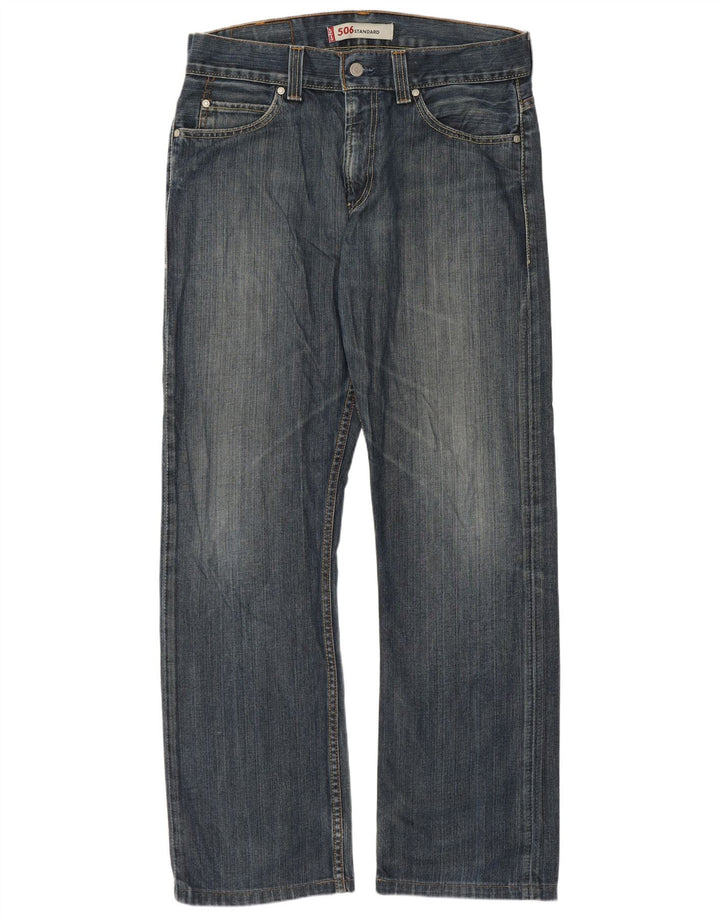 Levi's Herre 506 Straight Jeans med standard pasform W33 L31 Blå
