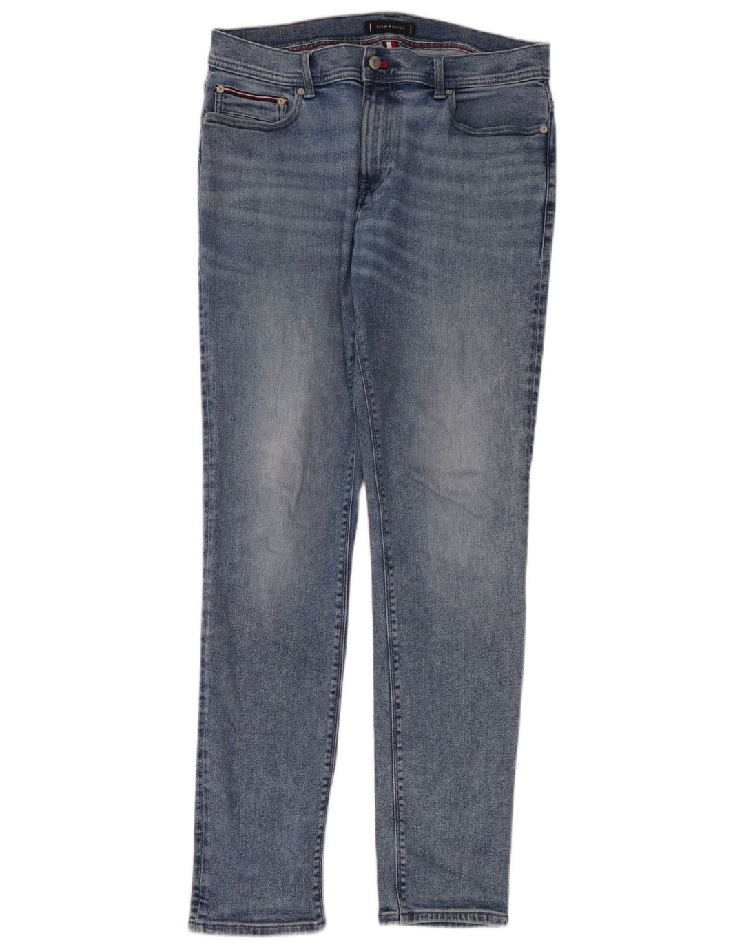 Tommy Hilfiger Herre Thavar Slim Jeans W34 L34 Blå Bomuld