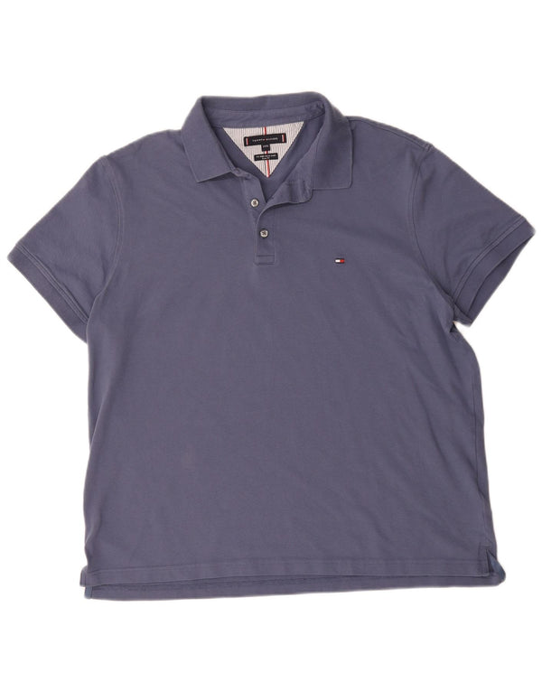 Tommy Hilfiger Herre Slim Fit Polo Shirt 3XL Navy Blue Bomuld