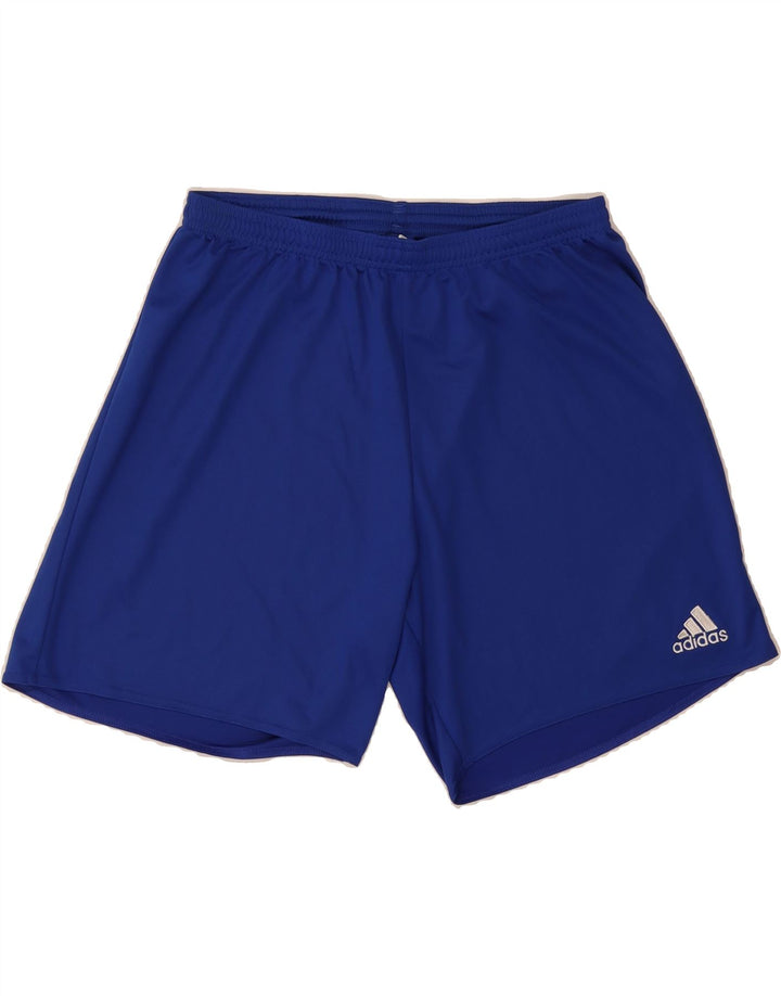 ADIDAS Boys Climalite Sport Shorts 13-14 Years XL Blue Polyester Vintage Adidas and Second-Hand Adidas from Messina Hembry 