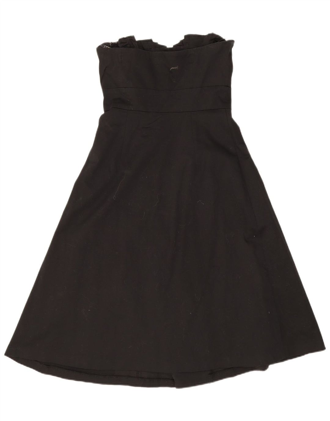 Coast Dame Stropløs Kjole UK 12 Medium Sort Bomuld