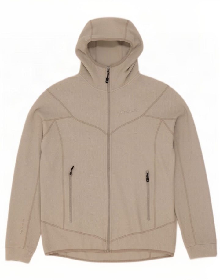 Sprayway dame fleecejakke med hætte UK 14 Stor hvid polyester