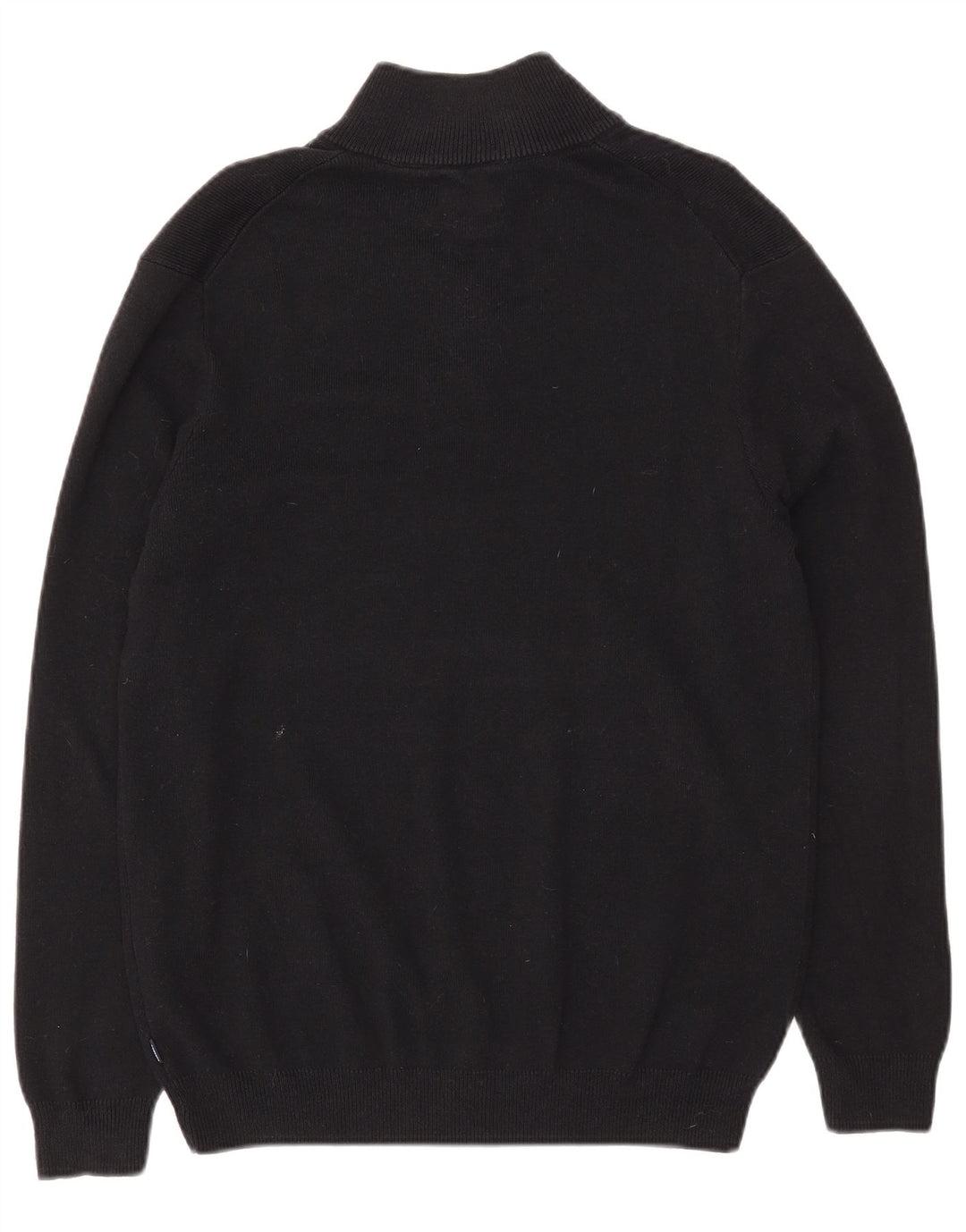 Superdry Sweater med lynlås til mænd Stor sort bomuld