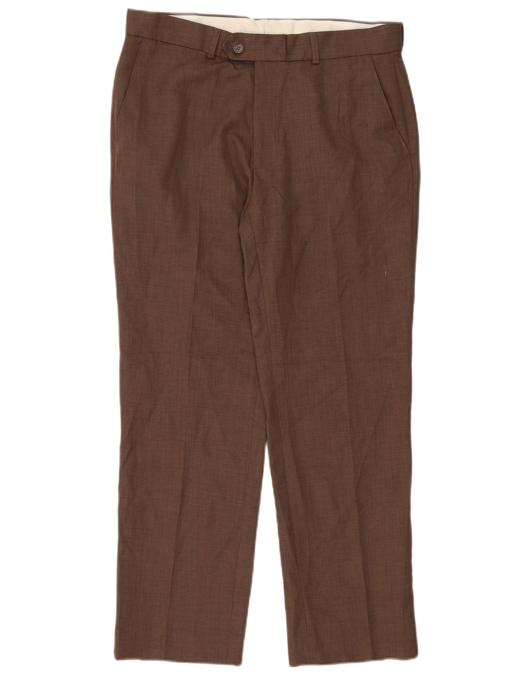 James Pringle Herre lige jakkesæt bukser W34 L29 brun polyester