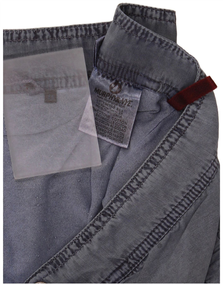 Murphy & Nye Herre Casual Shorts W38 XL Blå Bomuld