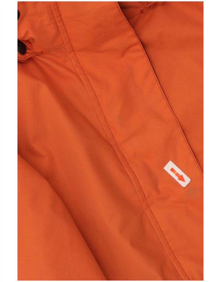 Jack Wolfskin Dame Hættevindjakke UK 10 Small Orange Polyester