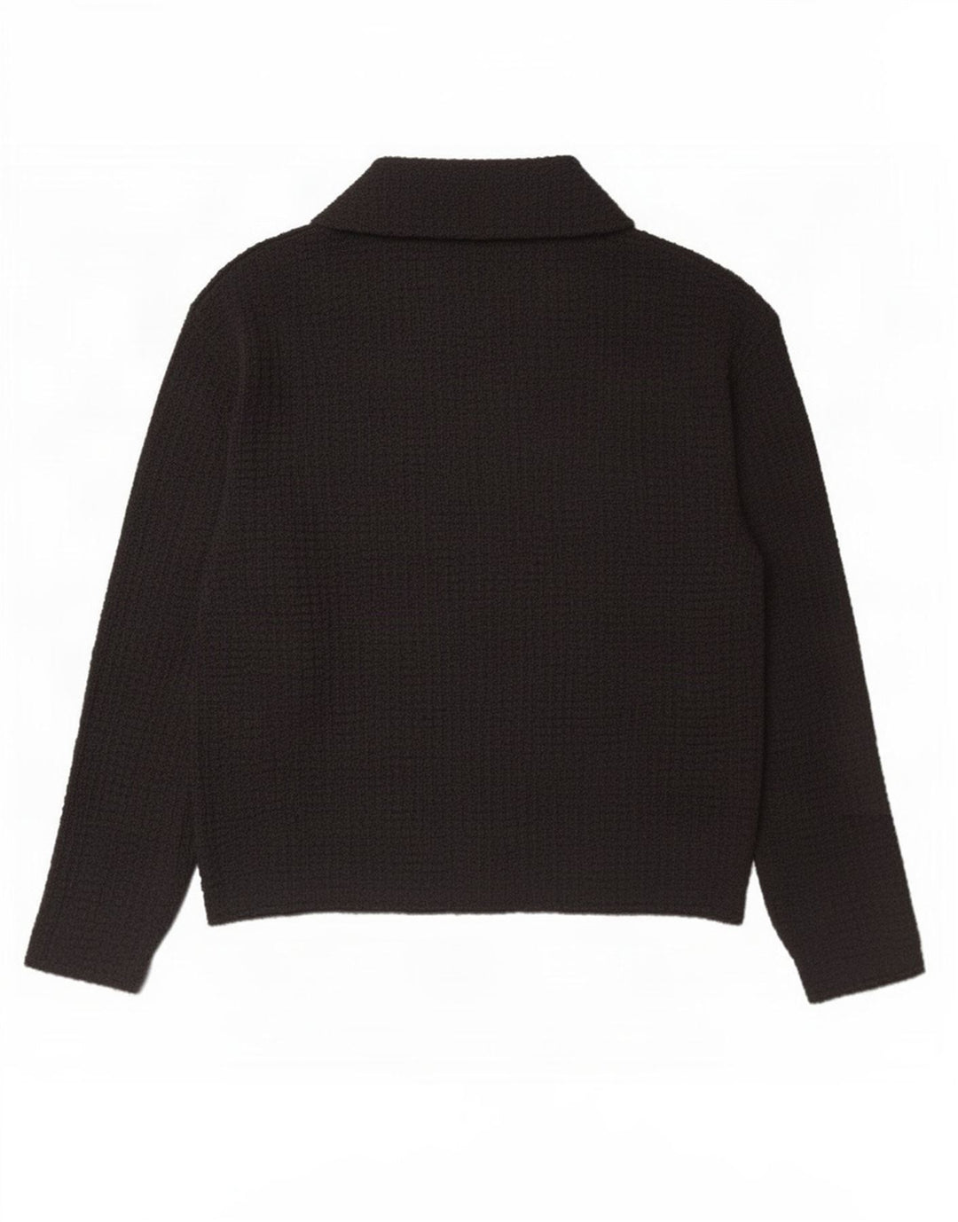 Zara Langærmet Polo Shirt til mænd Lille sort polyester