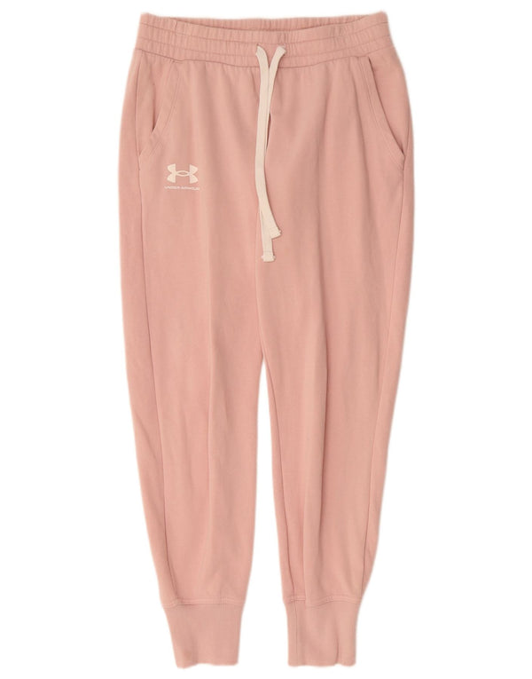 UNDER ARMOUR Træningsdragt til kvinder Joggers UK 8 Small Pink Bomuld