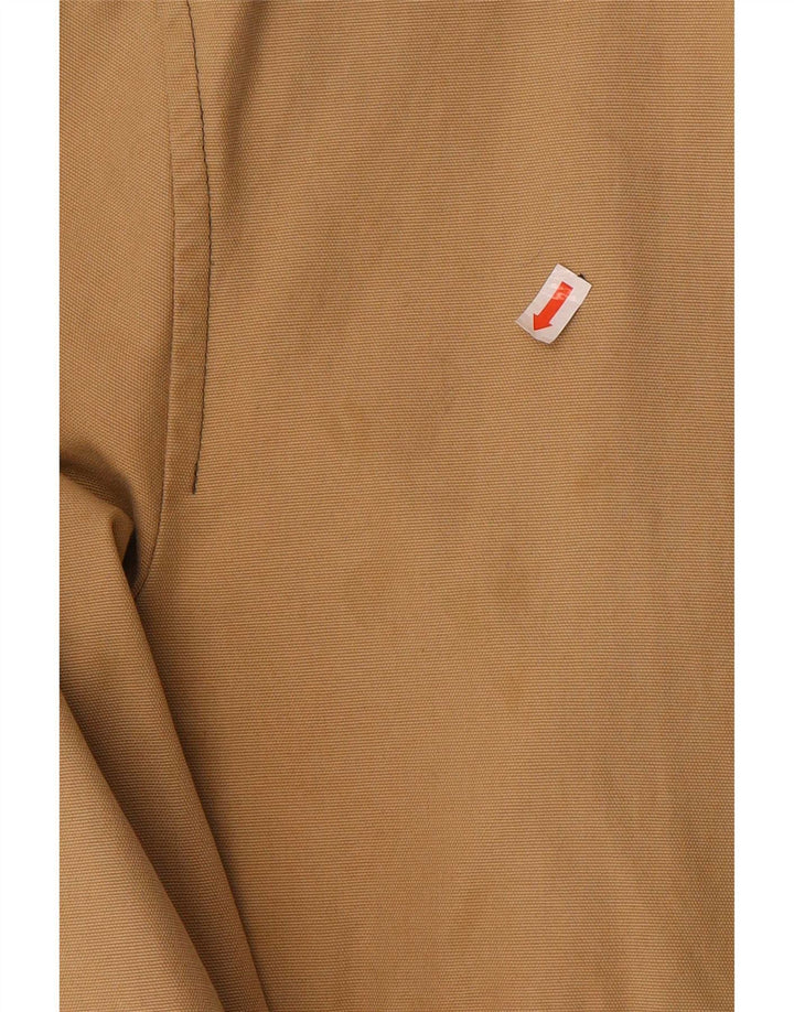 Tommy Hilfiger Herre Bomber Jacket UK 38 Medium Beige Colourblock Bomuld