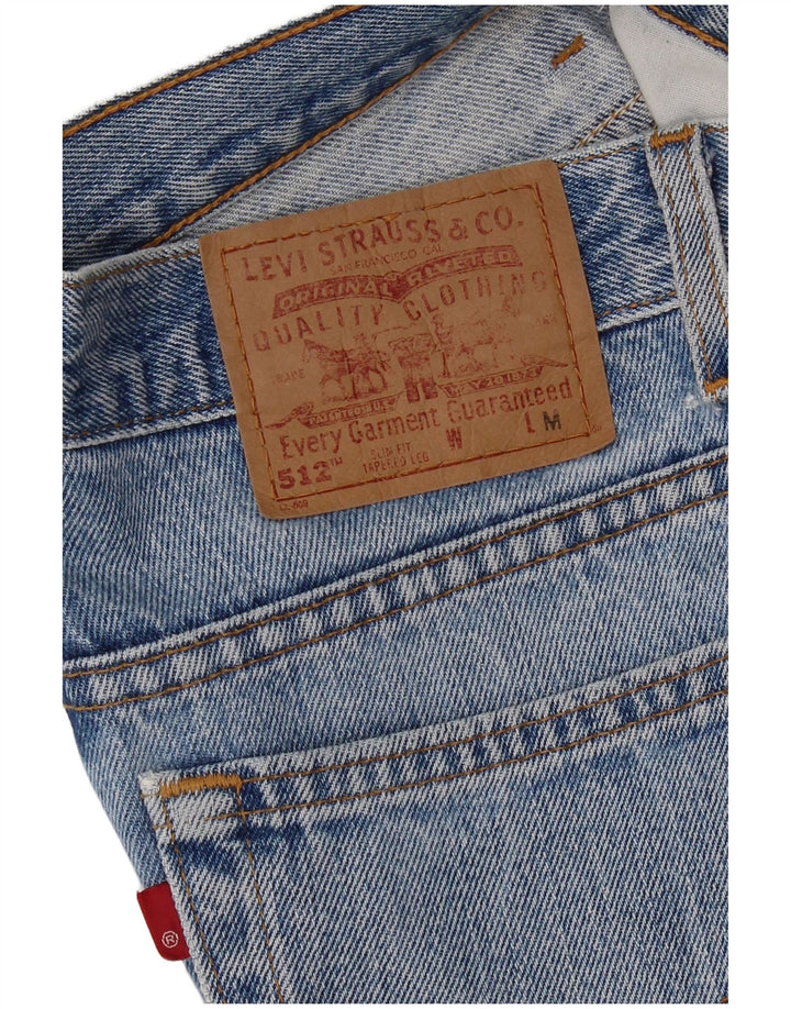 Levi's Womens 512 Tapered Slim Fit Cropped Jeans W28 L25 Blå
