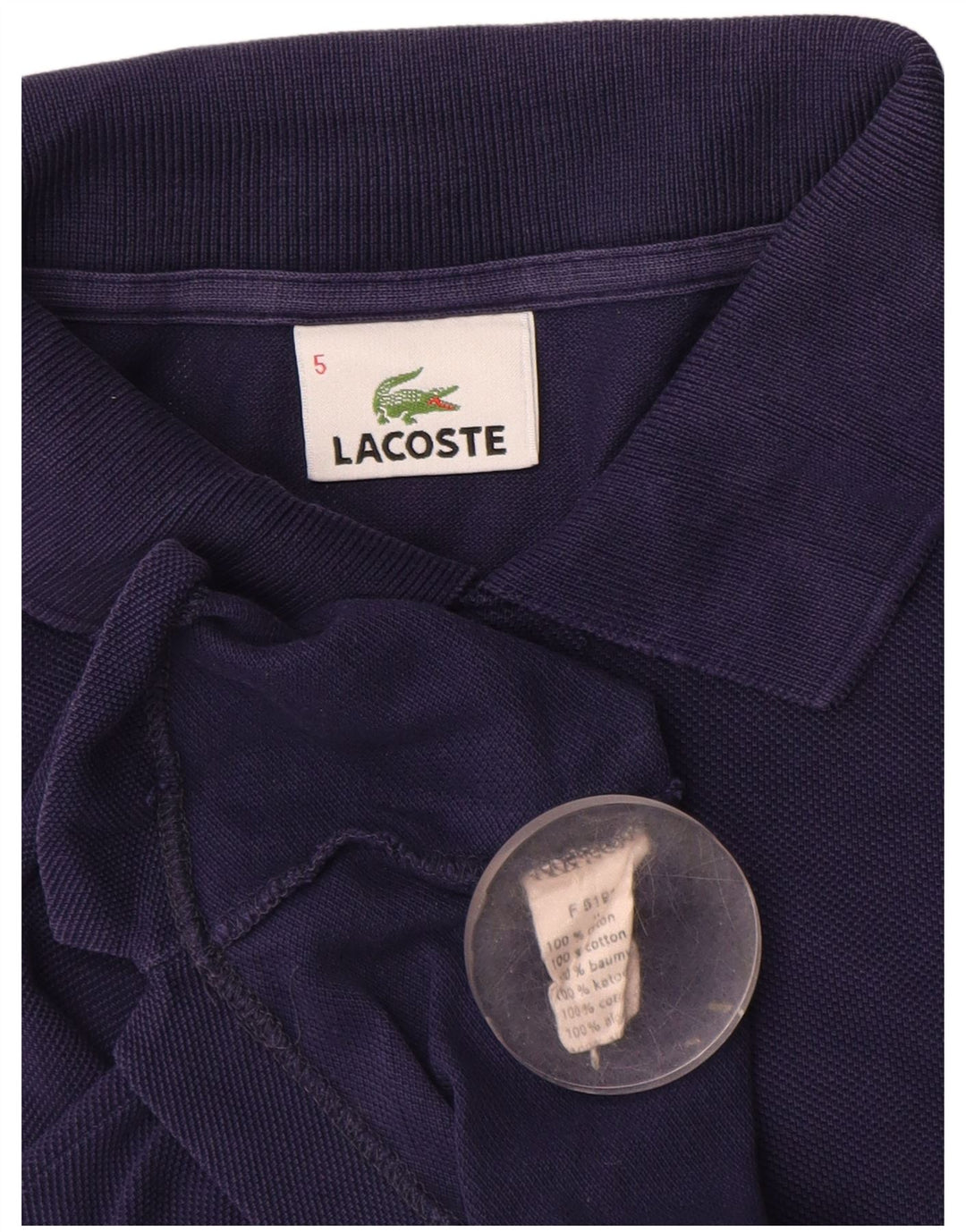 Lacoste Herre poloskjorte str. 5 Large Marineblå Bomuld