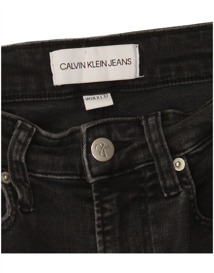 CALVIN KLEIN Herre Super Skinny Jeans W28 L32 Grå