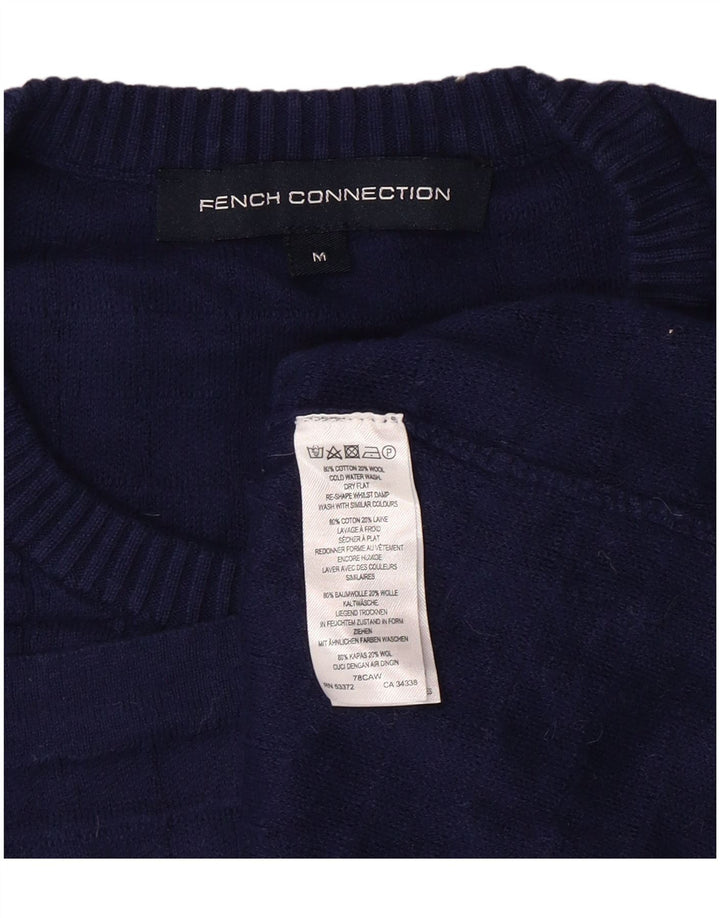 French Connection Dame sweater med rund hals DK 14 Medium Blue Bomuld