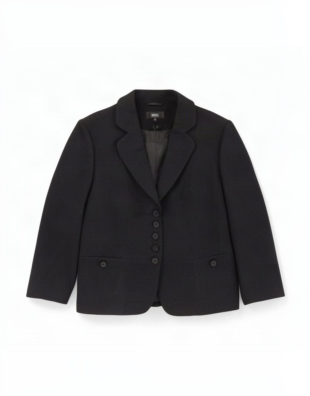Marks & Spencer Dame 3/4 ærmer 5 knaps blazerjakke UK 16 Large Black