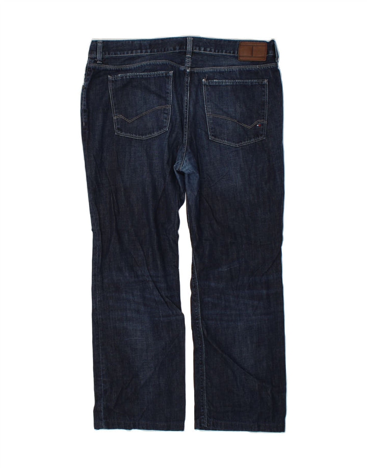 TOMMY HILFIGER Straight jeans til mænd W40 L29 Marineblå bomuld