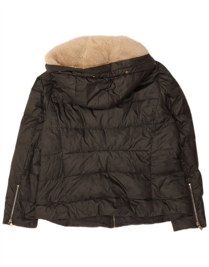 Zara hættejakke til kvinder UK 18 XL Grøn polyester