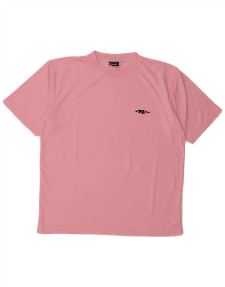 Umbro Herre T-Shirt Top Stor Pink Polyester