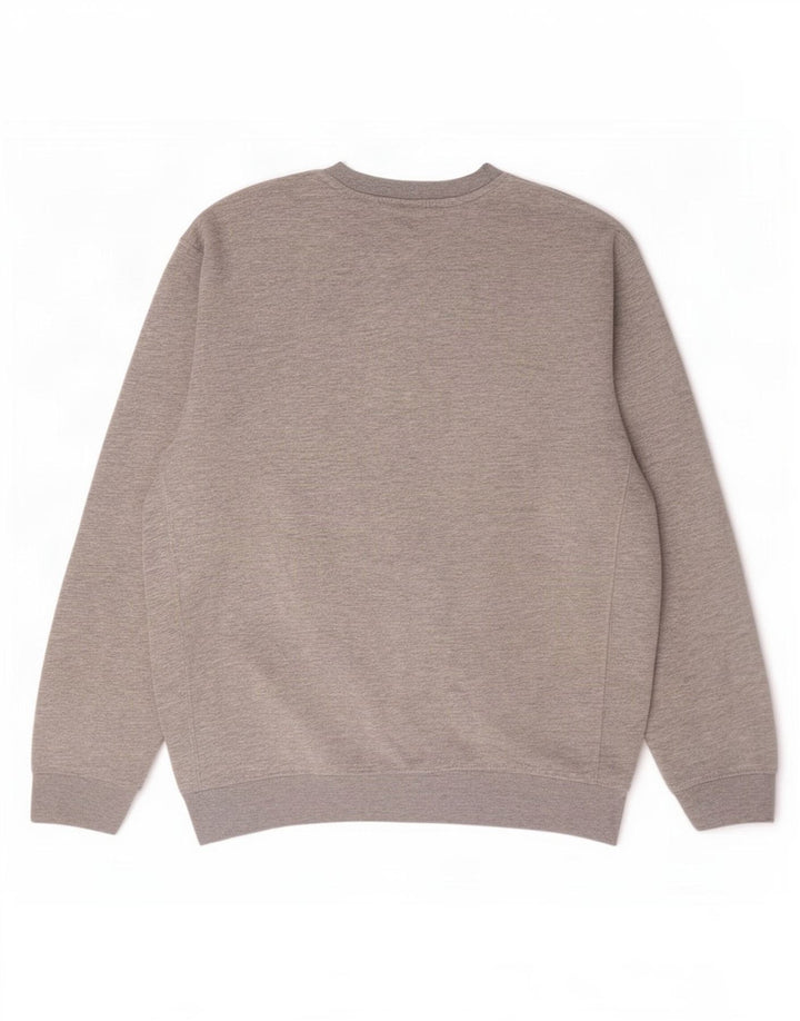 Nike Sweatshirt til mænd, stor grå flækket polyester