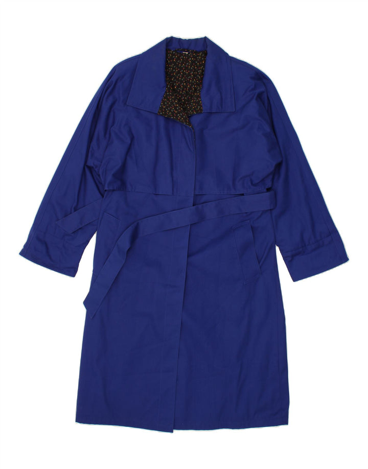 INCOM Womens Loose Fit Overcoat IT 46 Large Blue Vintage Incom and Second-Hand Incom from Messina Hembry 