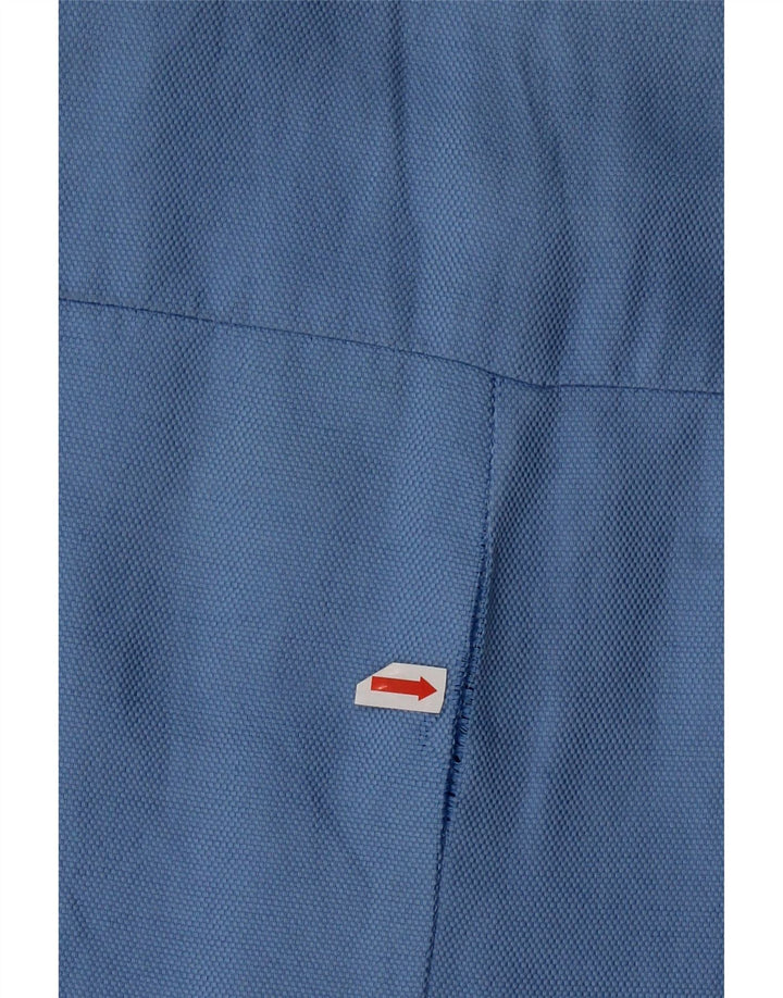 Zara Dame Overfrakke UK 12 Medium Blue Cotton