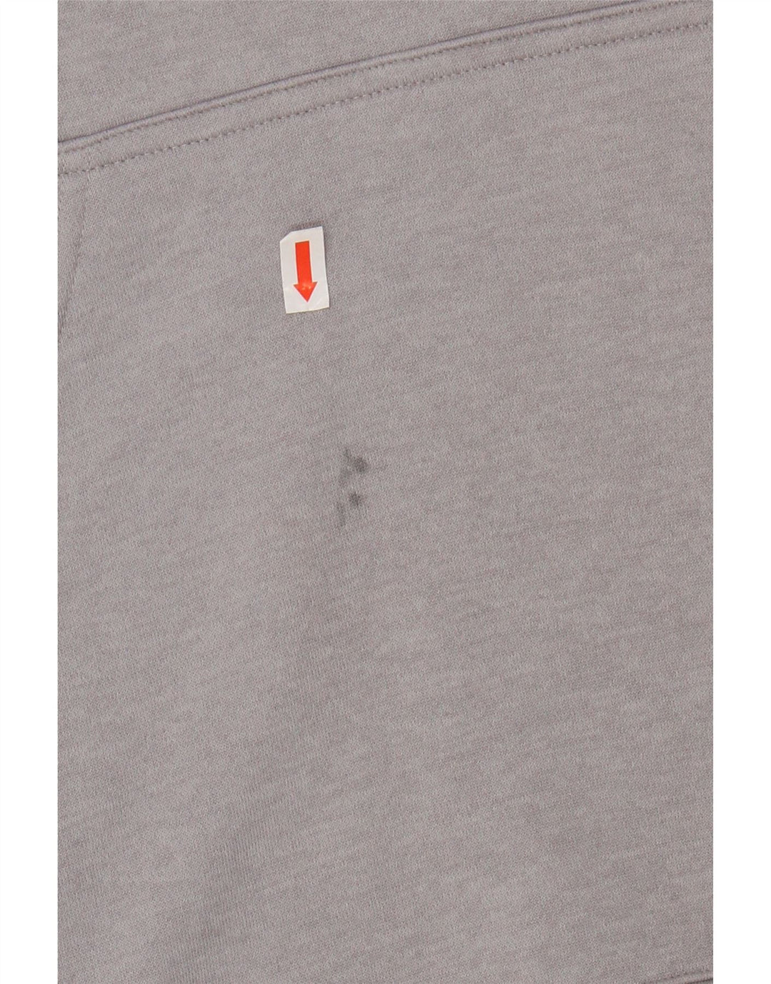 ADIDAS Mens Zip Neck Hoodie Jumper Medium Grey Polyester