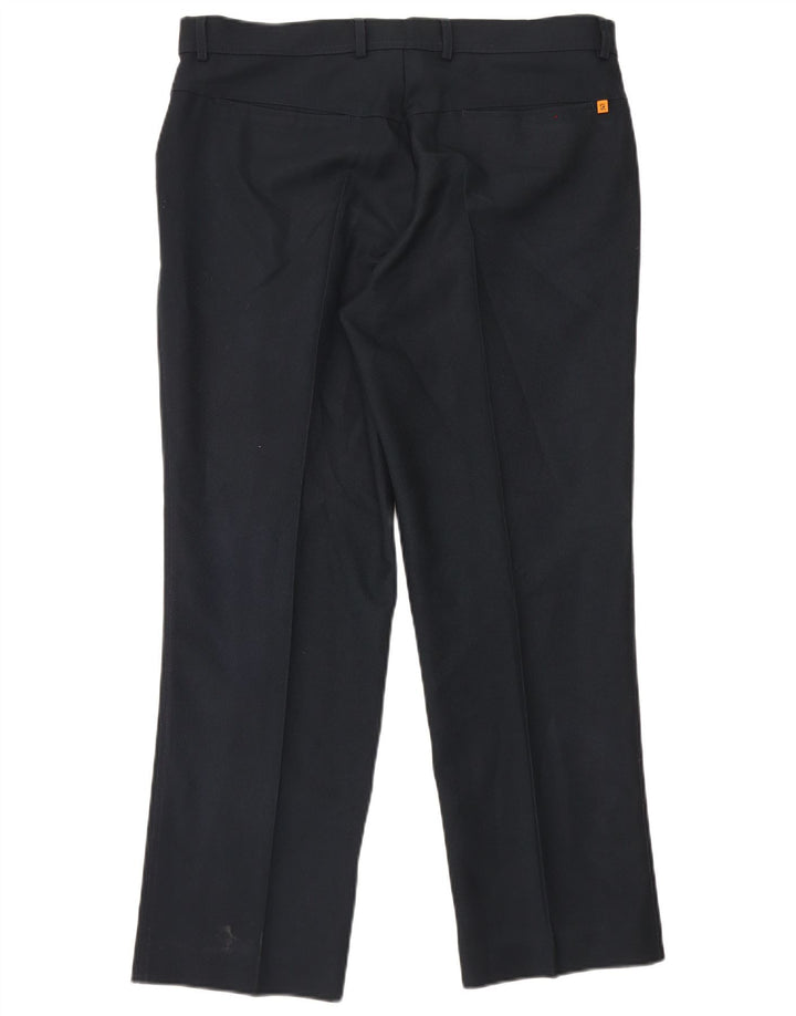 Farah Straight Casual Bukser til mænd W38 L29 Sort polyester
