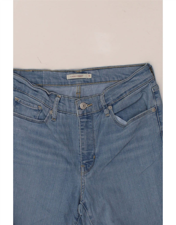LEVI'S Womens Classic Fit Straight Jeans US 6 Medium W28 L28 Blue Cotton Vintage Levi's and Second-Hand Levi's from Messina Hembry 