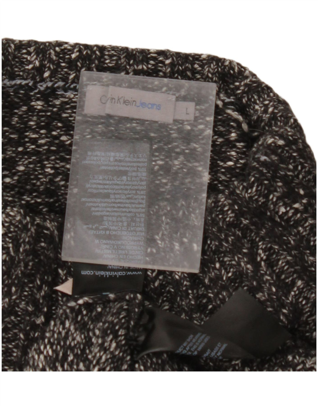 CALVIN KLEIN JEANS Dame Rullehalstrøje DK 16 Stor Sort