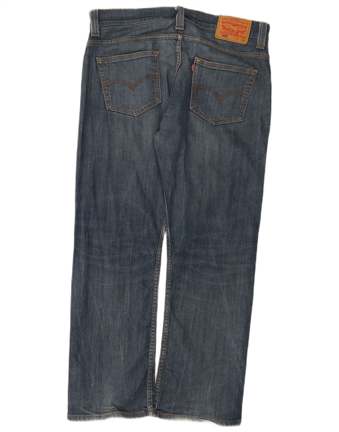 Levi's Herre 506 Straight Jeans W34 L30 Blå Bomuld