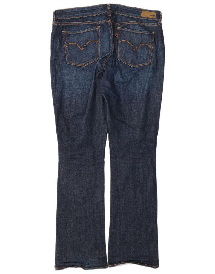 Levi's Dame Mid Rise Bootcut Jeans W33 L32 Marineblå Bomuld