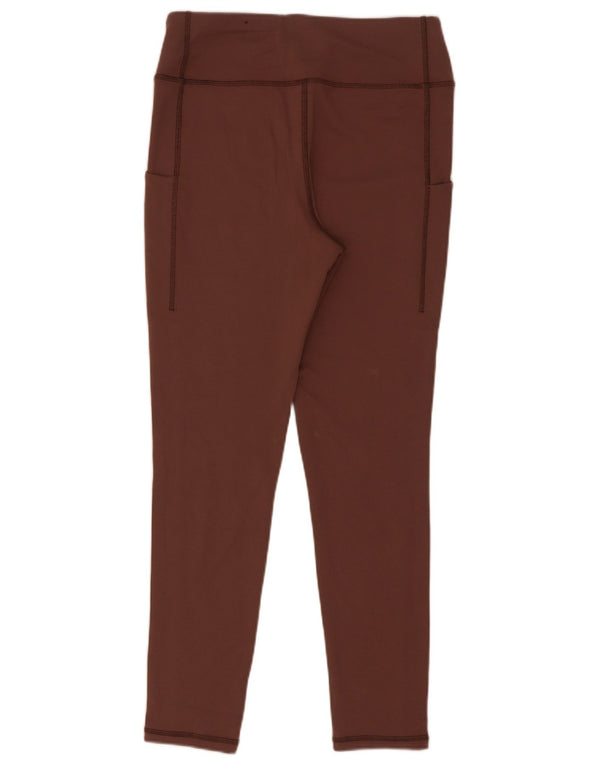 Zara Dame Leggings Medium W28 L29 Brun Viscose