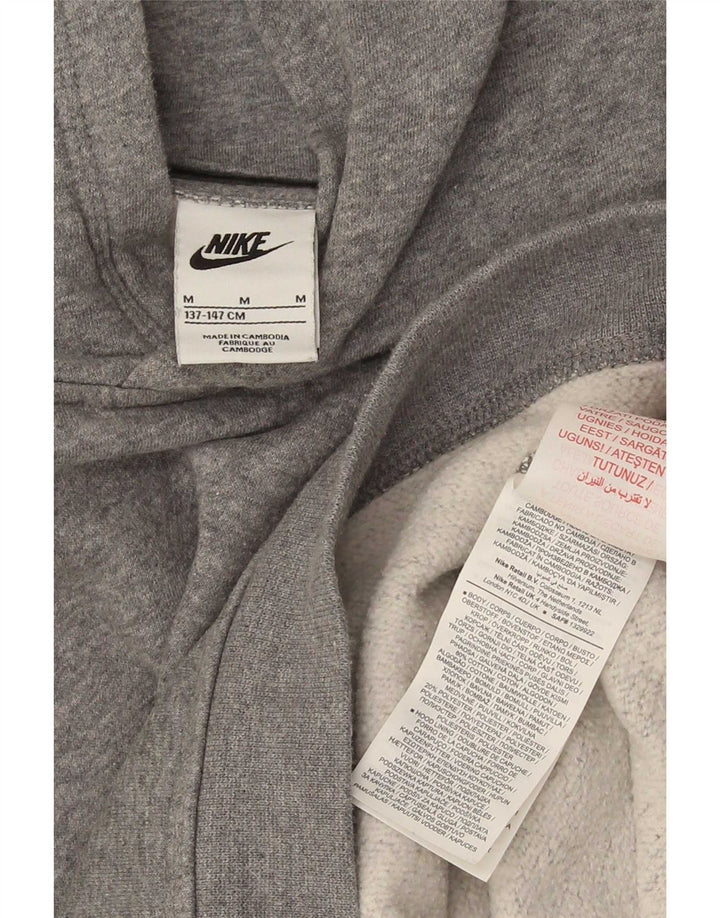 Nike Boys Hoodie Jumper 10-11 år Medium Grå Bomuld
