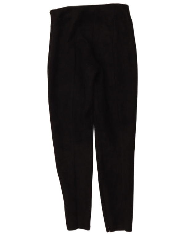 Zara Dame Skinny Casual Bukser Små W26 L27 Sort Polyester