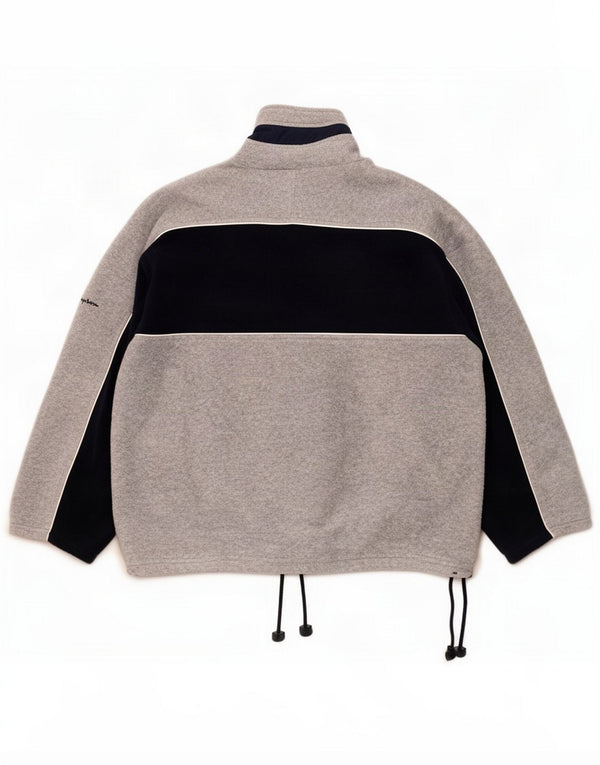 Champion Herre Loose Fit Fleecejakke UK 34 XS Grå Farveblok