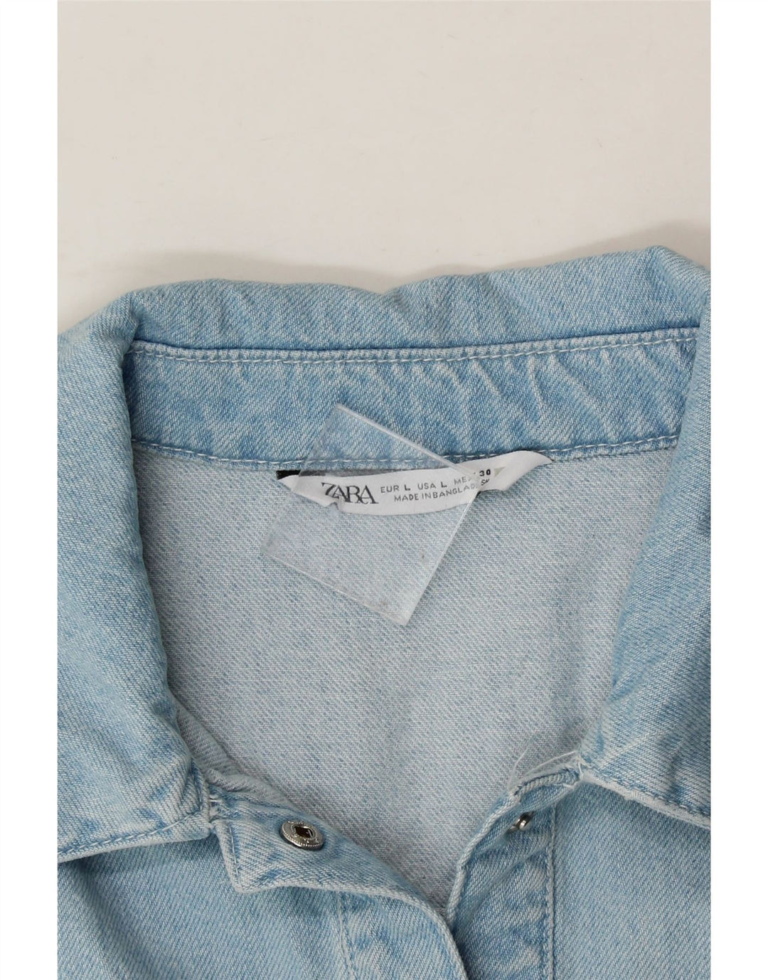 ZARA Womens Denim Playsuit UK 16 Large  Blue Vintage Zara and Second-Hand Zara from Messina Hembry 