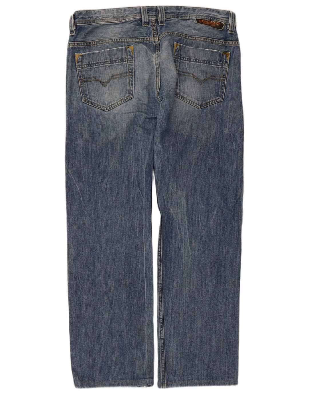 Diesel Straight Jeans til mænd W32 L30 Blå Bomuld