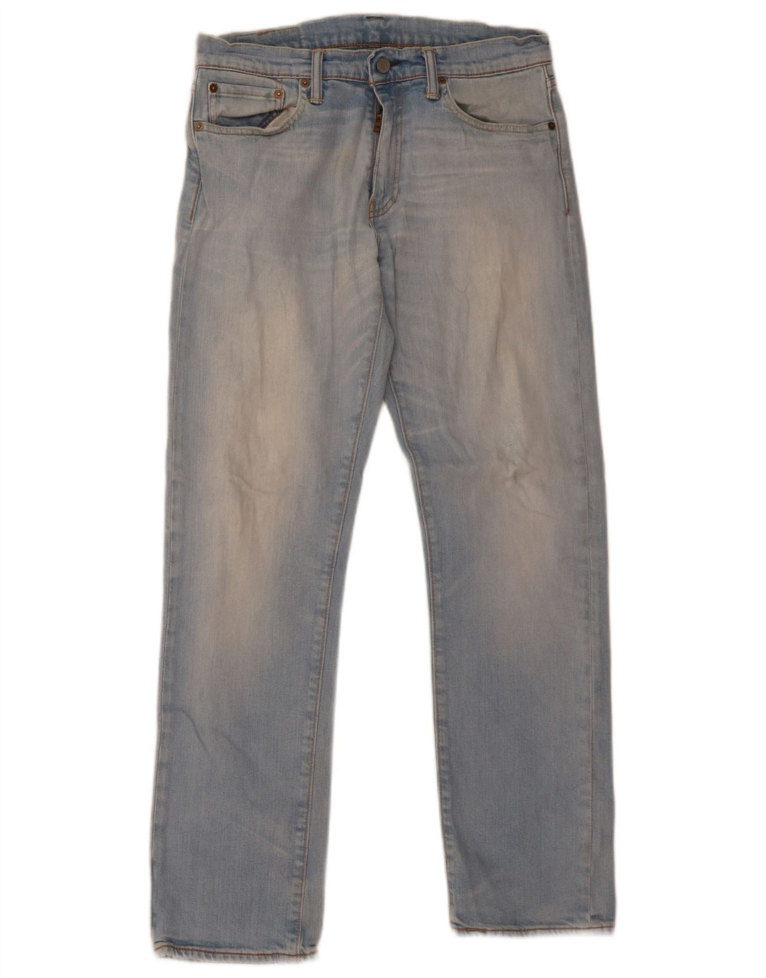 Levi's Herre 504 Straight Jeans W31 L32 Blå Bomuld