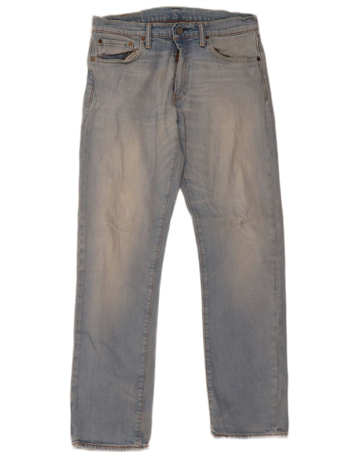 Levi's Herre 504 Straight Jeans W31 L32 Blå Bomuld