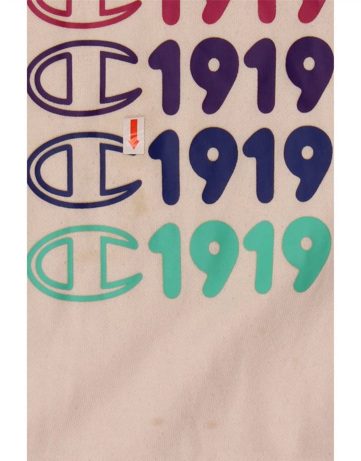 CHAMPION Pige Sweatshirt Jumper 11-12 år Large Pink Colourblock