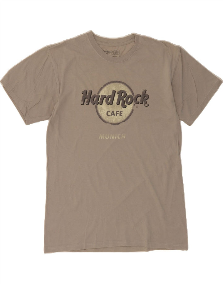 HARD ROCK CAFE Mens Munich Graphic T-Shirt Top Medium Grey Cotton Vintage Hard Rock Cafe and Second-Hand Hard Rock Cafe from Messina Hembry 