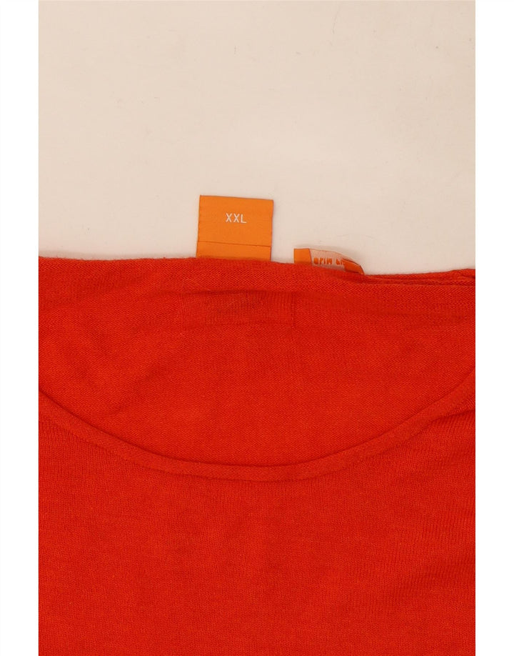 Hugo Boss Herre Crew Neck Jumper Sweater 2XL Rød