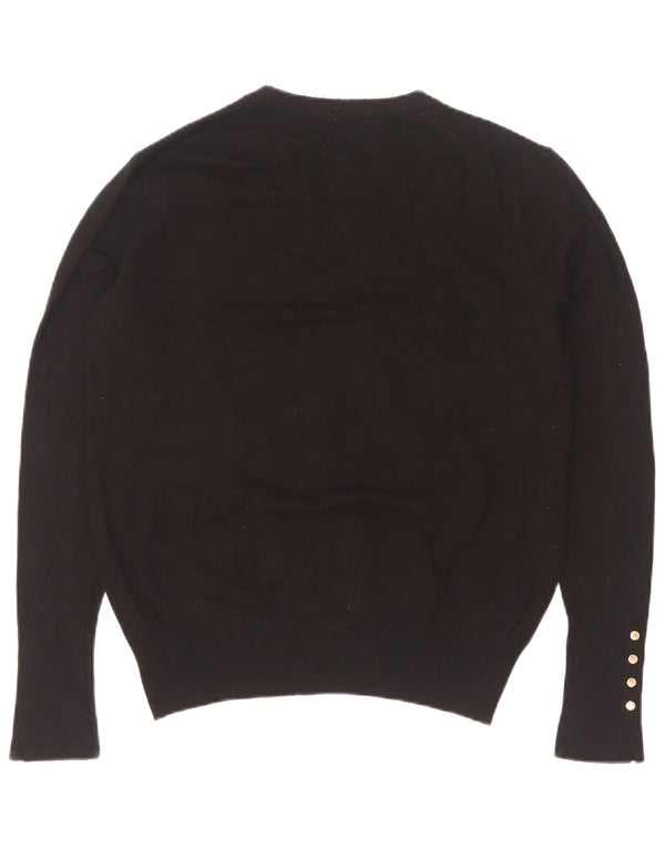 Zara Dame sweater med rund hals DK 14 XL Sort viskose