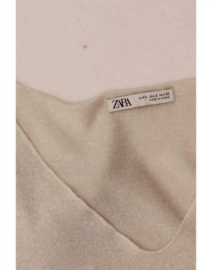 Zara Dametop Langærmet UK 10 Small White