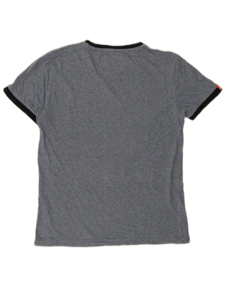 Superdry T-shirt top mellemblå bomuld