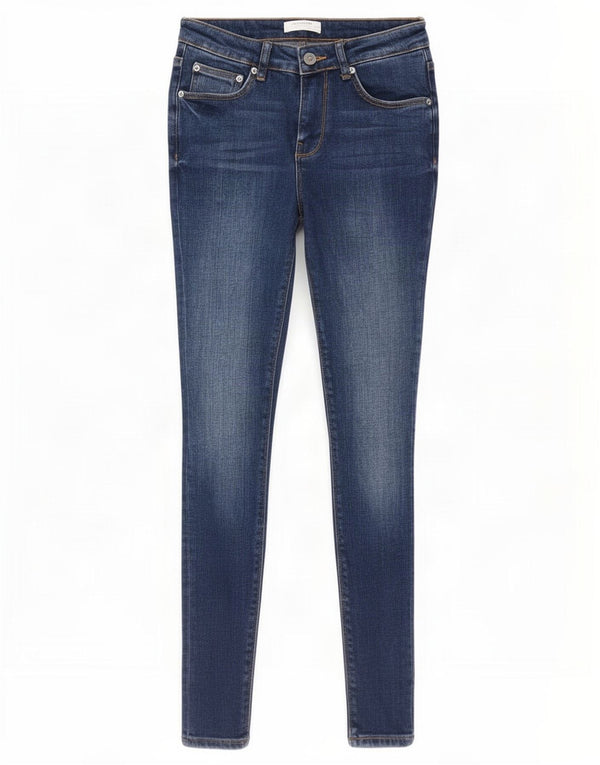Zara Dame Skinny Jeans EU 34 2XS W24 L27 Blå Bomuld