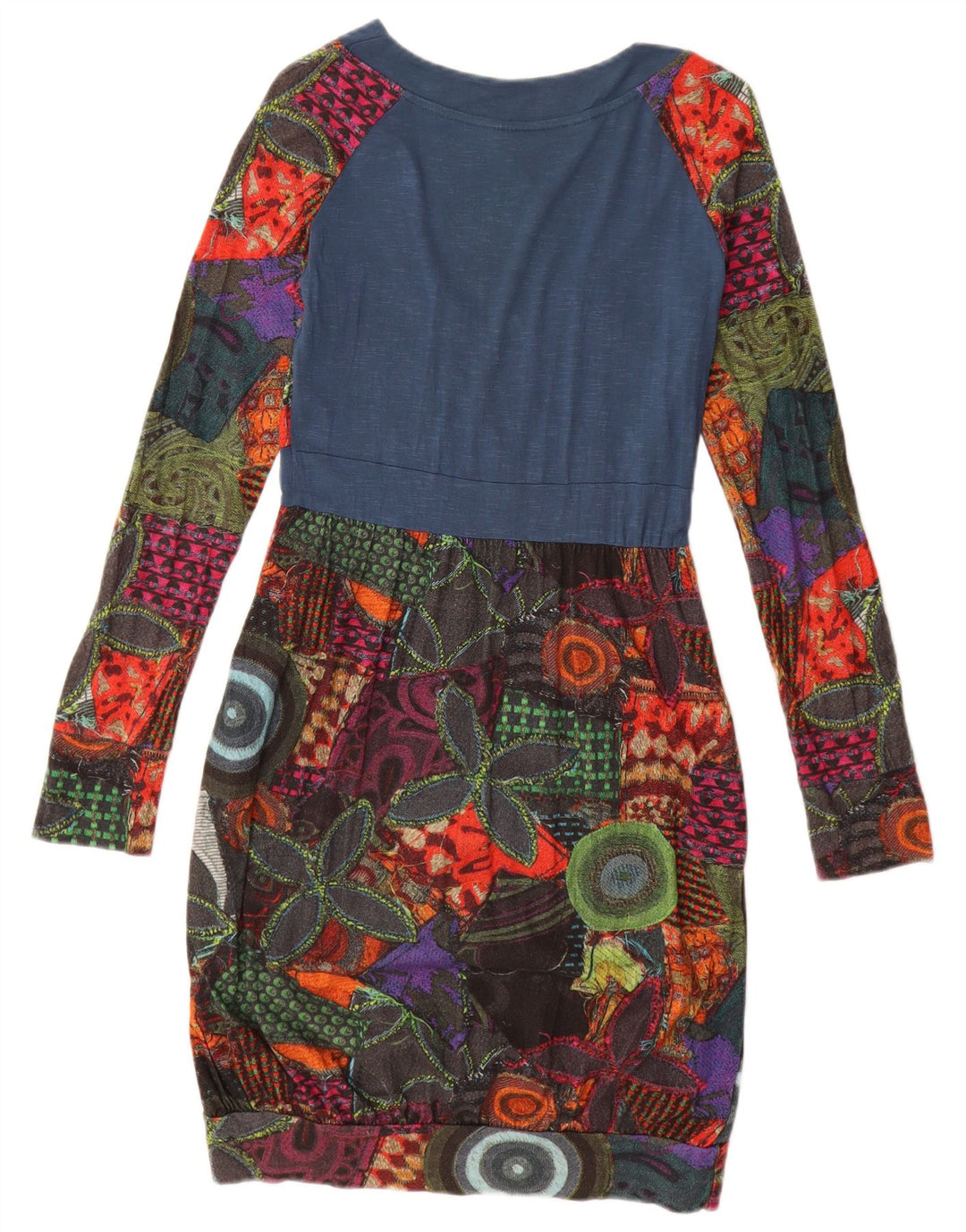 Desigual Kvinders grafisk boblekjole UK 12 Medium Flerfarvet Geometrisk